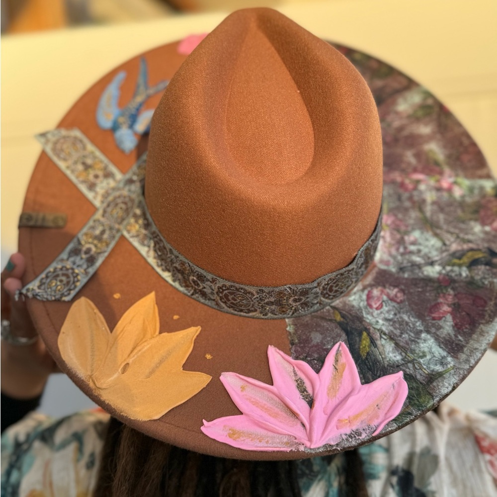 Hand painted hat